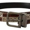 Dolce & Gabbana Multicolor Patchwork Snakeskin Belt