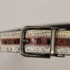 Dolce & Gabbana Multicolor Patchwork Snakeskin Belt