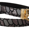 Dolce & Gabbana Multicolor Leather Statement Belt