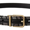 Dolce & Gabbana Multicolor Leather Statement Belt