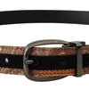 Dolce & Gabbana Multicolor Leather Signature Belt