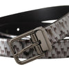 Dolce & Gabbana Sleek Italian Leather Belt in Sophisticated Gray