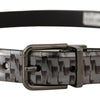 Dolce & Gabbana Sleek Italian Leather Belt in Sophisticated Gray