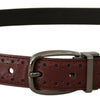 Dolce & Gabbana Elegant Leather Belt with Metal Buckle