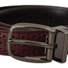 Dolce & Gabbana Elegant Leather Belt with Metal Buckle