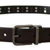 Dolce & Gabbana Burgundy Elegance Leather Belt