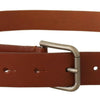 Dolce & Gabbana Elegant Leather Belt with Metal Buckle