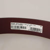 Dolce & Gabbana Elegant Brown Leather Designer Belt