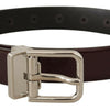 Dolce & Gabbana Elegant Dark Brown Patent Leather Belt