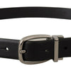 Dolce & Gabbana Elegant Leather Belt with Metal Buckle