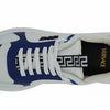 Versace Elegant Blue and White Leather Sneakers