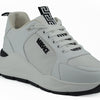 Versace Sleek White Calf Leather Sneakers