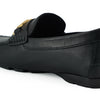 Versace Elegant Black Calf Leather Men's Loafers