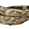 Dolce & Gabbana Elegant Beige Python Leather Shoulder Strap