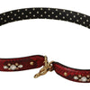 Dolce & Gabbana Red Python Leather Shoulder Bag Strap