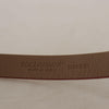 Dolce & Gabbana Chic Suede Belt with Logo Engraved Buckle