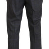 BENCIVENGA Elegant Checkered Wool Dress Pants for Men