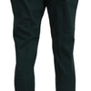 BENCIVENGA Elegant Dark Green Chino Trousers