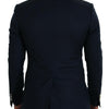 Dolce & Gabbana Elegant Cashmere-Silk Blend Blue Blazer