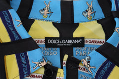 Dolce & Gabbana Elegant Multi Print Casual Shirt