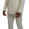 Dolce & Gabbana Elegant Off White Silk-Blend Suit