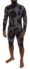 Elite Gray Patterned Men's Wetsuit Swimwear