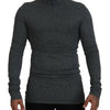 Dolce & Gabbana Elegant Dark Gray Pullover Sweater