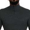 Dolce & Gabbana Elegant Dark Gray Pullover Sweater