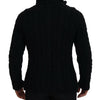 Dolce & Gabbana Elegant Black Wool-Cashmere Blend Cardigan