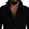 Dolce & Gabbana Elegant Black Wool-Cashmere Blend Cardigan