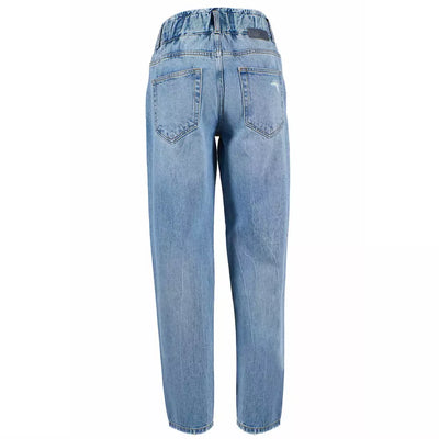 Yes Zee Blue Cotton Women Jeans