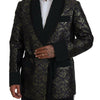 Dolce & Gabbana Gold Jacquard Robe Jacket