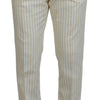 Dolce & Gabbana Elegant Off White Double Breasted Suit