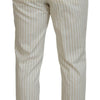 Dolce & Gabbana Elegant Off White Double Breasted Suit