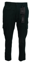 Dolce & Gabbana Elegant Green Slim Fit Cargo Jeans