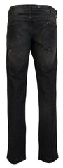 Dolce & Gabbana Exquisite Gray Denim Pants for the Modern Gentleman