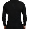 Dolce & Gabbana V-Neck Cashmere Sweater with Heart Embroidery