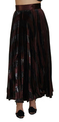 Elegant High Waist A-Line Maxi Skirt