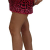 Dolce & Gabbana Chic High Waist Pink Leopard Mini Skirt