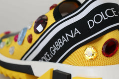 Dolce & Gabbana Exquisite Yellow Techno Fabric Sneakers