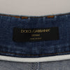 Dolce & Gabbana Elegant High Waist Blue Jeans