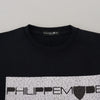 Philippe Model Chic Black Printed Cotton Sweater