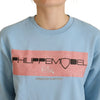 Philippe Model Elegant Light Blue Long Sleeve Sweater