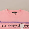 Philippe Model Elegant Pink Long Sleeve Pullover Sweater