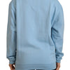 Philippe Model Elegant Light Blue Cotton Pullover Sweater