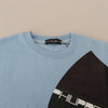 Philippe Model Elegant Light Blue Cotton Pullover Sweater