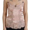 Dolce & Gabbana Elegant Pink Silk Lingerie Top