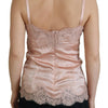 Dolce & Gabbana Elegant Pink Silk Lingerie Top