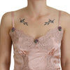 Dolce & Gabbana Elegant Pink Silk Lingerie Top