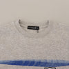 Philippe Model Elegant Gray Printed Cotton Sweater